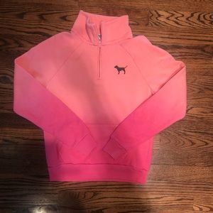 Women’s PINK 3/4 zip sweatshirt